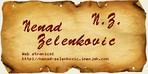 Nenad Zelenković vizit kartica